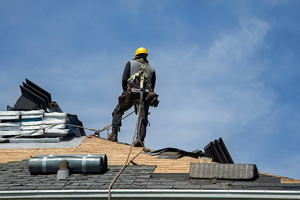 Professional Roofing technician working in Linden, PA